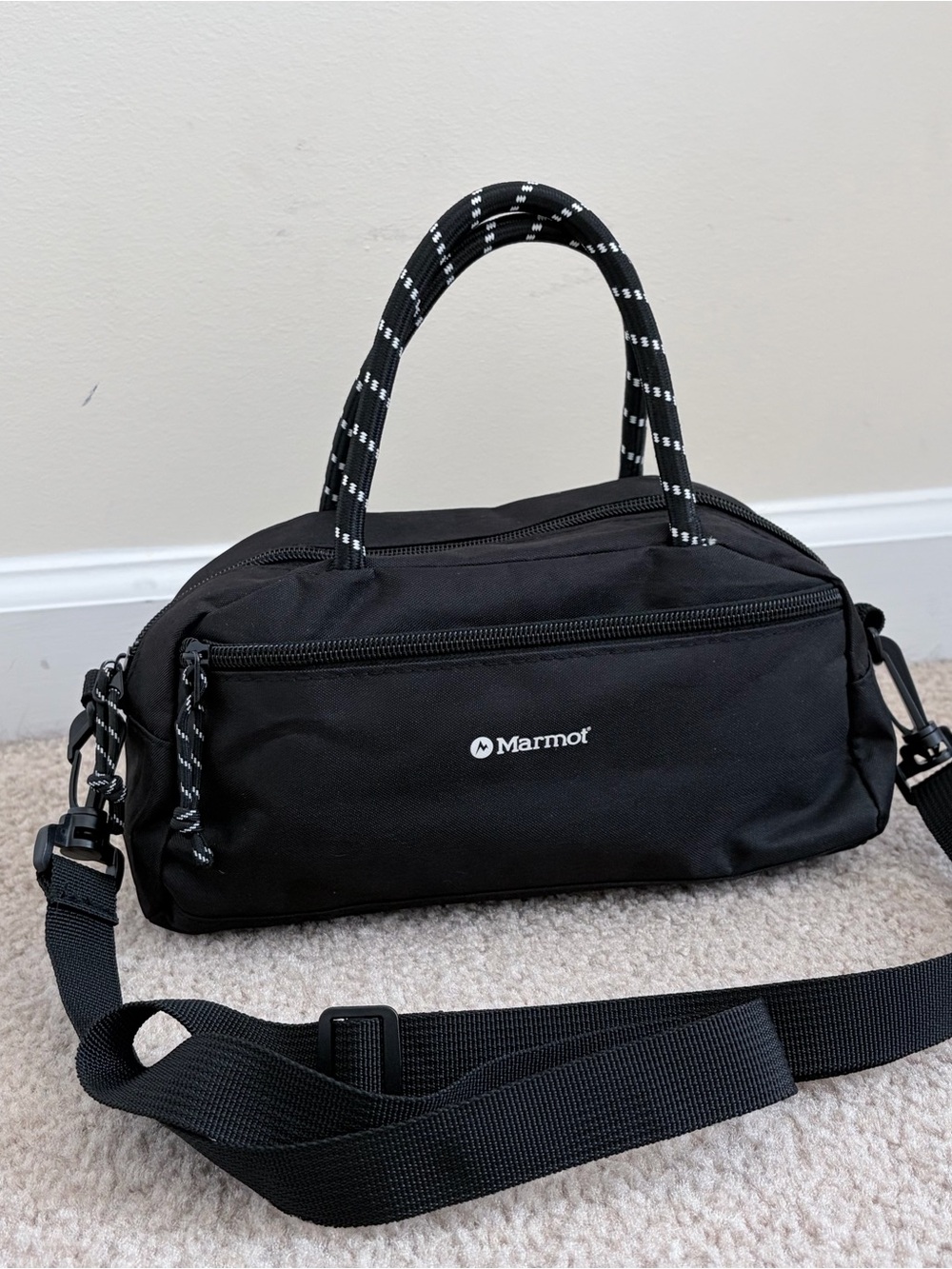 Marmot Black Bowling Crossbody Bag